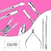Elite99 3pcs Stainless Steel Remover Cutter Set Manicure Pedicure Care Salon Nail Polish Tools Nail Cuticle Nipper + Dead Skin Pusher (2 pcs)