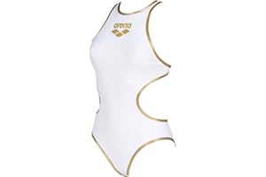 arena One Big Logo Maillot de Bain Une Pièce Femme, Séchage Rapide, Maillot de Bain Sportif en Tissu arena MaxLife Eco avec Résistance Maximale au Chlore et Protection UV UPF 50+