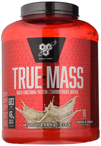 BSN True Mass Ganador en Polvo, Cookies & Cream - 2640 g