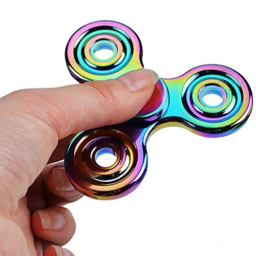 KMIDE Tri Fidget Hand Spinner Toy, Colourful Aluminum Alloy Hand Spinner EDC Fidget Toy Stress Reducer Made Bearing Focus Anxiety Relief Toys For Kids & Adults KMIDE Tri Fidget Hand Spinner Toy, Colourful Aluminum Alloy Hand Spinner EDC Fidget Toy Stress Reducer Made Bearing Focus Anxiety Relief Toys For Kids & Adults