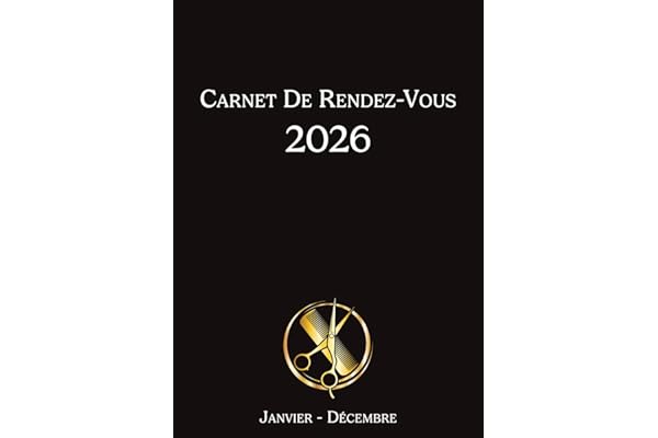 Carnet De Rendez-Vous Salon De Coiffure: Agenda Professionnel Grand format A4 - 1 jour par page - intervalles de 30 minutes - 4 colonnes - 12 mois