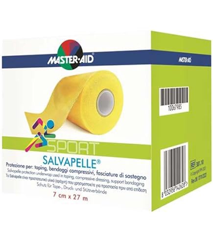 EUROSAVE Salvapelle Benda In Schiuma Poliuretano 27mt X 7cm - Rimozione Indolore Sotto Bendaggio Rigido