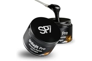 ‎SP7 SP7® Shilajit Harz 30g - Himalaya Mumijo Shilajit Pur Mit 85+ Mineralien - Hochwertiges Shilajit Original Vegan & Rein Mit 60% Fulvinsäure - Hochdosiert - Gelförmig
