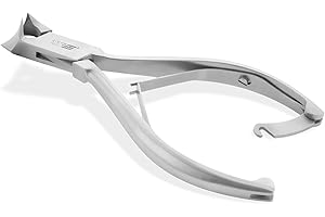 OTTO HERDER MANICURE OTTO HERDER Pince à ongles – Pince à ongles – Pince à ongles pour ongles des pieds forts 14 cm en acier inoxydable Surface de coupe 2 cm avec capuchon en cuir – Coupe-ongles