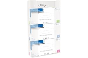 MaiMed - Porta guanti da parete, in acrilico, per 3 scatole