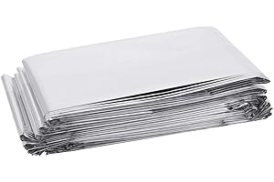 TANCUDER Pflanze Reflektierende Film,Zweiseitige Folienblätter,210 x 120 cm / 82,68 x 47,24 Zoll Garten Gewächshaus wachsen stark reflektierende Abdeckung Folienblätter (Silber)