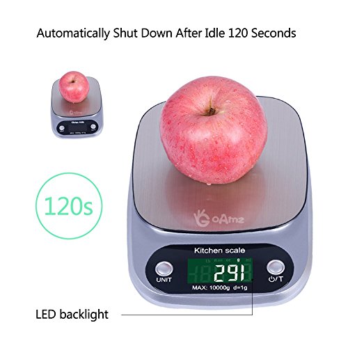Goamz Digitale Kchenwaage 10kg1g Briefwaageelectronische Waagedigitalwaage Professionelle Waagemit Tara Funktion Lcd Display Und Auto Off Funktion Batterien Enthalten Goamz Digitale Kchenwaage 10kg1g Briefwaageelectronische Waagedigitalwaage Professionelle Waagemit Tara Funktion Lcd Display Und Auto Off Funktion Batterien Enthalten