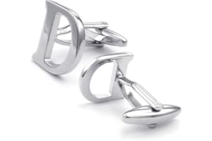 HONEY BEAR Bouton De Manchette La Lettre Alphabet Homme Chemise Poignet Col En Cadeaux de Mariage d'affaires