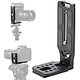 Aitteel DSLR Camera L Staffa Orizzontale Verticale Interruttore Treppiede Piastra a Sgancio Rapido Compatibile con Canon Niko