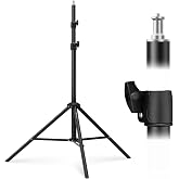 K&amp;F CONCEPT Tripod Light 280 cm Metal for Studio Photo | Iron, Portable Foldable, 1/4 Screw, Video Flash Reflector, Bag Inclu