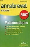 Annabrevet sujets 2000 - mathématiques