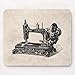 Produktbild Vintage 1800s Nähmaschine-Illustration Mousepad