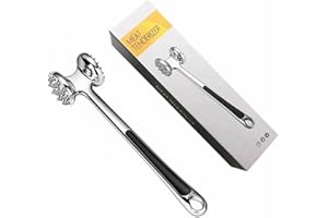 TZMY-EU Batticarne Strumento Martello per Carne per Carne d'Argento Professionale Batticarne Martello Pesante Adatto per Bistecche Braciole di Maiale Braciole di Pollo