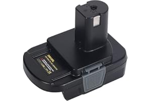 HIPOKE DM18RL adapter akumulatora do elektronarzędzi akumulatorowych Ryobi 18 V, konwersja z Dewalt 18 V 20 V lub z akumulatorem litowo-jonowym 18 V do narzędzi 18 V, źródło zasilania z ładowarką do telefonu