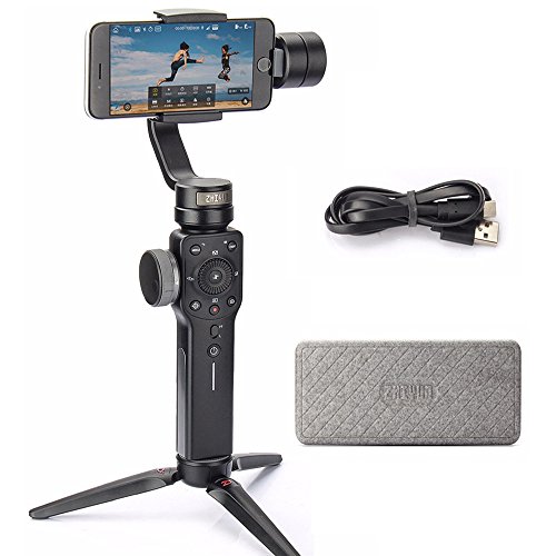 Zhiyun Smooth 4 Smartphone Stabilizer 3-Achsen Handheld Gimbal mit Focus Pull &Zoom Capability fÃ¼r Iphone Samsung Mobile Phone (schwarz)