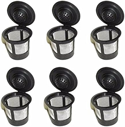 Jeephuer 6Pcs Creative Solo Reusable Coffee Pod Filters Compatible with Keurig K cup coffee system