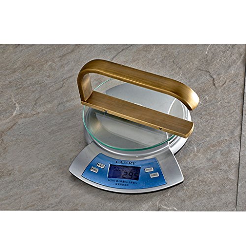 MagiDeal Toilettenpapierrollenhalter – Wandmontage, Messing, 195 x 88 x 28 mm – Bronze - 8