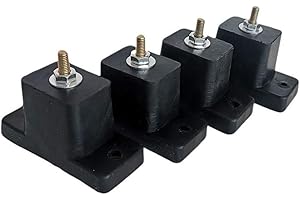 ORETG45 Lot de 4 pieds anti-vibrations pour climatisation, support anti-chocs, coussinets pour pieds pour climatiseur extérieur, accessoires de montage en caoutchouc