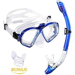 Premium Kit de Snorkel WEINAS® Gafas de Buceo con Tubo (Compatibles con Cámara GoPro Hero) para Adultos Unisex Actividad Subacuática