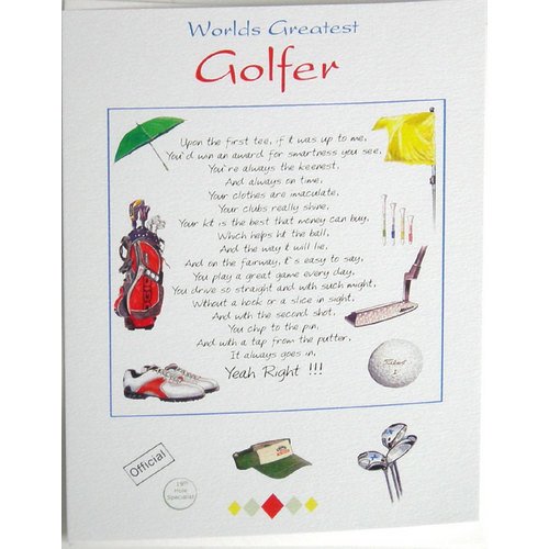 Mejor tarjeta mundo golfista