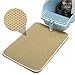 Produktbild Eulan Layer Cat Litter Mat, Double-Layer Honeycomb Cat Feeding Mat Durable Waterproof Litter Box Mat Non-Toxic Protect Floor and Carpet Easy Clean Cat Litter Tray Pad, 40x50cm/16 X 20in (Beige)