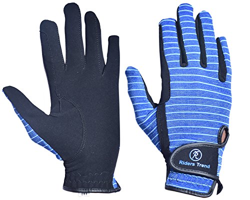 Riders-Trend-Every-Day-Horse-2-Tone-4way-Kr-Nubuck-Suede-Equestrian-Riding-Gloves