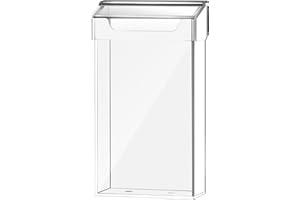 Keweni Prospektbox/Prospekthalter/Flyerhalter im Hochformat,Wasserdicht Umschlag Halter Wandhalterung Acryl Pamphlet Halter Literatur Box mit Deckel Werbung Display für Shop Literatur Display