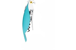 Alessi "Parrot" Sommelier-Korkenzieher aus Gußaluminium und PC, blau