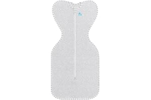 Love to dream Swaddle Up Bamboo - Bambino Unisex Arms Up Hip-Healthy Doppia Cerniera Swaddle Viscosa da Bamboo Blend Wave Dot Print Grigio Medio..