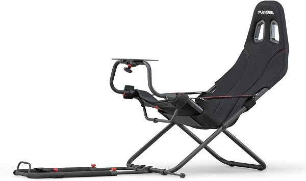 PLAYSEAT Challenge Racing Simulator Cockpit | Foldable & Adjustable | for High Performance Sim Racing | Compact & Flexible | Supports All Steering Wheels & Pedals | for PC and Console - 1