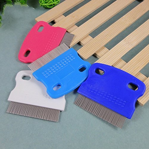 Accmart-Pets-Dog-Cat-Toothed-Flea-Comb-Cleaning-Grooming-Brush-Hair-Tool-With-Random-Color