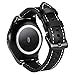 Produktbild VancTec für Gear S2 Classic Armband, Echt Leder Uhrenarmband 20 mm Samsung R732 Uhr Band Strap Erstatzband mit Schwarz Schließe für Samsung Galaxy Gear S2 Classic, Schwarz