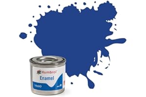 Humbrol Enamel Paint No 25 Blue - Matt,14ml