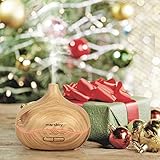 Aroma Diffuser Holz, marsboy 300ml LED Aroma Diffuser, Holzmaserung Luftbefeuchter mit 7 Farbwechsler Duftlampe, Oil Düfte Humidifier für Wohnzimmer,Kinderzimmer etc. - 7