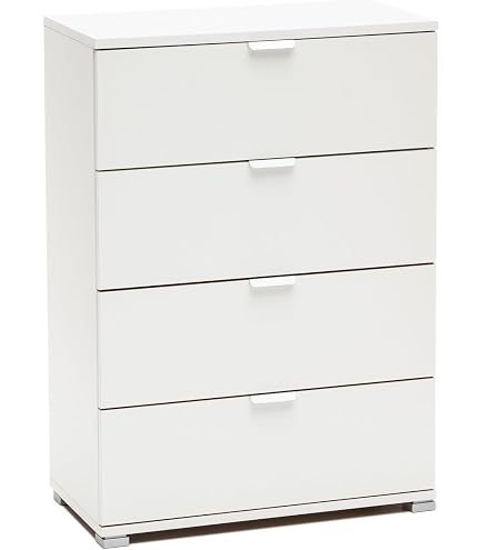 Furinno Tidur Cassettiera 3 Cassetti - Design Semplice, Legno Ingegnerizzato, Colore Rovere Francese Grigio - 4