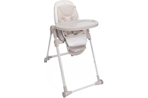 Chicco Polly Armonia Chaise Haute Bebé Évolutive, pour Enfants de 0 Mois à 40 kg, 9 Niveaux de Hauteur, 3 Positions d'Inclinaison, Repose-Pieds Réglables, Pliage compact, 4 Roues, Blanc