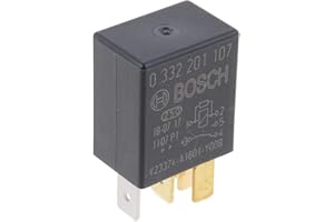 Bosch 0332201107 Micro-Relais 12V 30A, Ip5K4, 5 Terminaux, Résistance aux Températures Allant de -40° C À 100° C