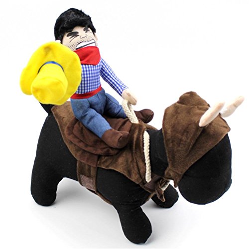 Eshylala Pet Costume Cowboy Rider for small and Medium Dog