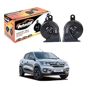 Oshotto 12V Car Horn- Trumpet Sound 2Pc Set(Low + High) Compatible with Renault Kwid