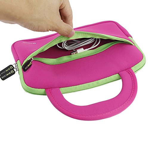 Evecase Neopren Tablet Hülle für Odys Junior Tab 8 Pro 20,3cm 8 Zoll – Kinder / Hot Pink - 7