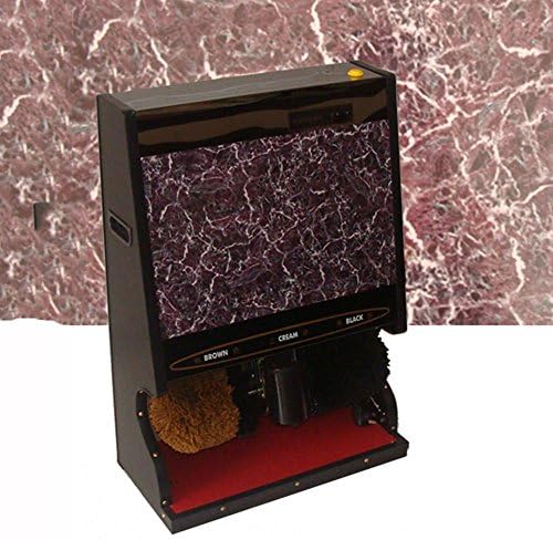 QFFL Shoe Polisher Automatic Sensor Vertical Shoeshine Household Dual Motor Electric Shoe Brush Machine 2 Color Optional Shoe Brushes (Color : A)