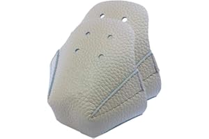CACACOOK Protectores de puntera de piel sintética con 4 agujeros para patín – Resistente al desgaste, puede reducir la amortiguación, 1 par