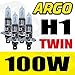 Produktbild Argo H1 Halogen-Leuchtmittel für Scheinwerfer, 100 W, 12 V, Klarglas, 4 Stück
