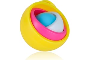 Colmanda Fidget Spinner Jouet, 3D Spinner Toys, Amusant Fidget Gyro Jouets, Fidget Hand Spinner Toys, Soulagement du Stress Spinner Jouets pour Enfants anx Adultes Tdah et Autisme (1PCS)