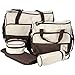 5PCS Practical Mummy Baby Diaper Bag Baby Changing Mat Multifunctional Set Brown