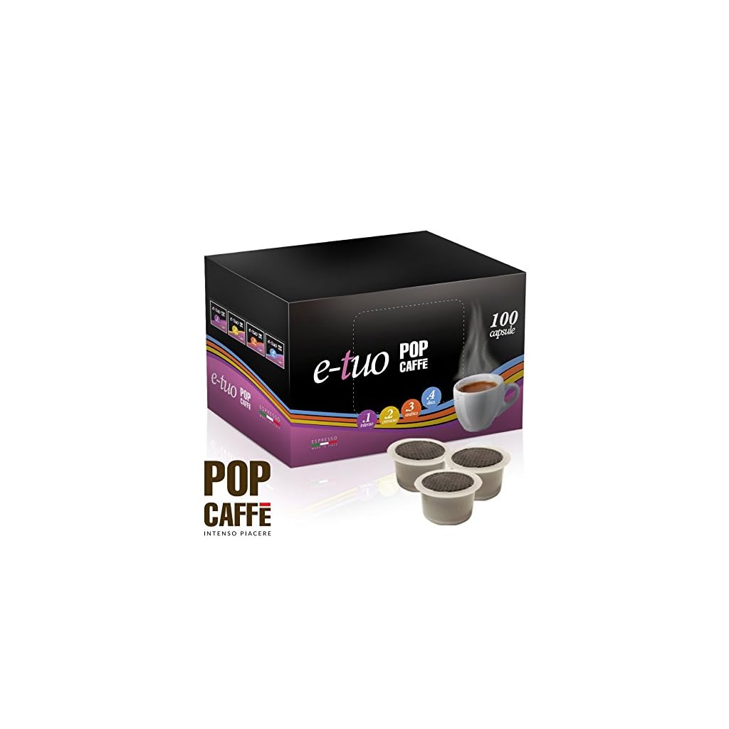 €13.06 50 CAPSULE POP CAFFE' ETUO 4 DECAFFEINATO COMPATIBILI FIOR FIORE, LUI ESPRESSO, MITACA