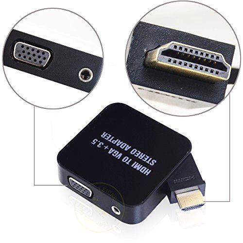 Mejor KanaaN KN40539 - Cable adaptador de HDMI a VGA con salida de
audio adicional, resolución de hasta 1080p Comentarios