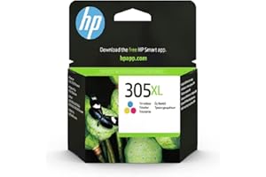 HP 305XL Cartouche d'Encre Trois Couleurs grande capacité Authentique (3YM63AE), Cyan/Magenta/Jaune