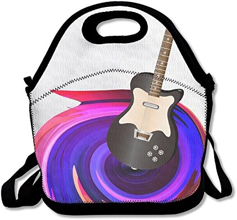 FutongHuaxia Guitar-c Simple Outdoor Lunch Bag Lunch Box Thermal Insulated Tote Cooler Lunch Pouch Picnic Bag Lunch Tote, For School Work Office,gift For Women