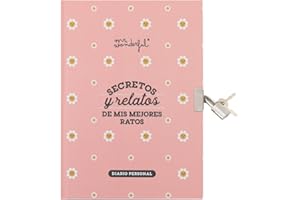 Mr. Wonderful - Diario personal - Secretos y relatos de mis mejores ratos - Diario con Candado y 2 Llaves - Incluye 224 páginas